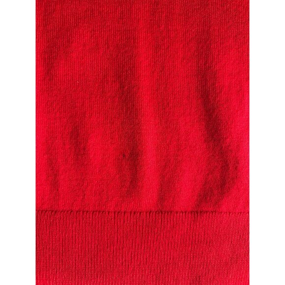 Apt. 9 Red Turtleneck Sweater Womens Medium Rayon & Nylon Blend Pullover - Picture 7 of 7